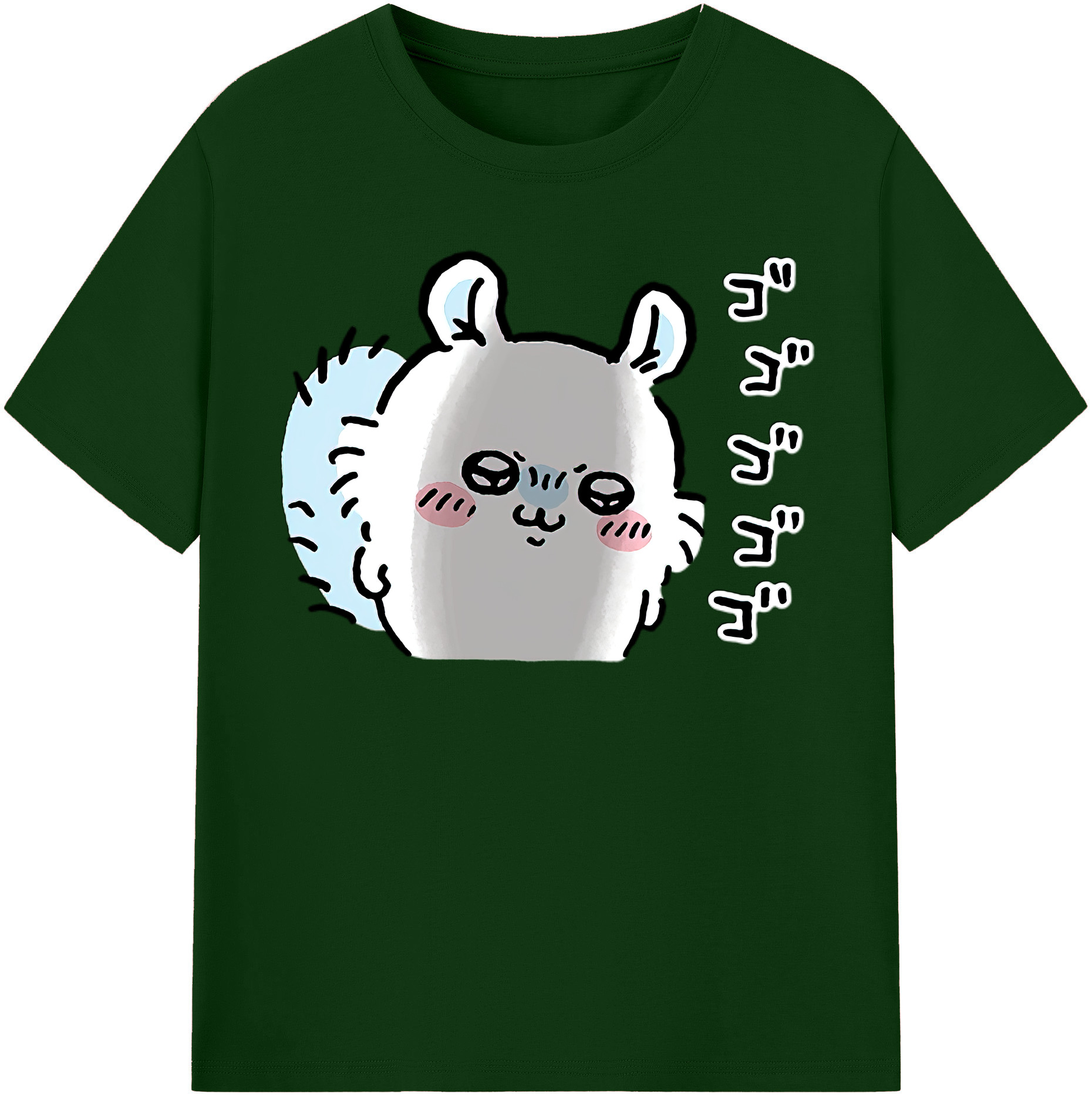 （画像用） ちいかわ モモンガ Chii-kawa Momonga 綿100％半袖Tシャツ（フロントプリント）